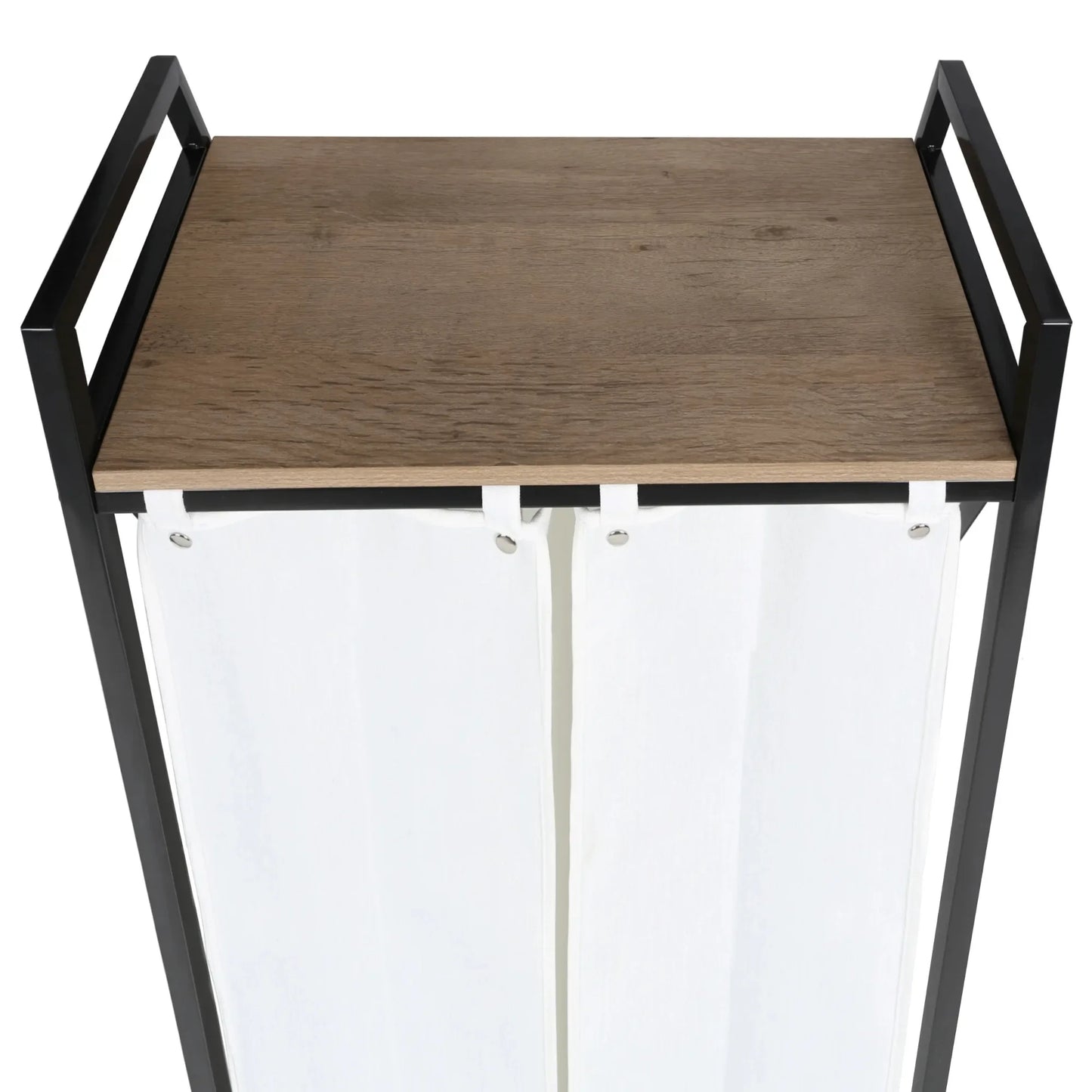 Metal Frame 3-Bag Hamper