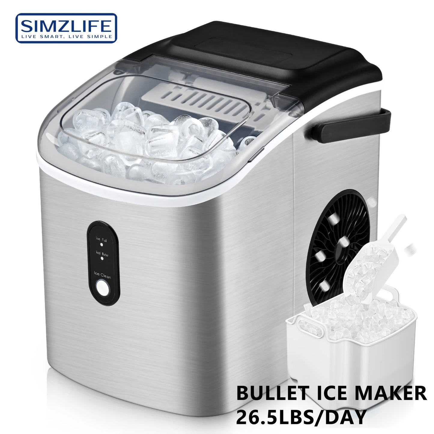 Counter Top Ice Maker With Handle