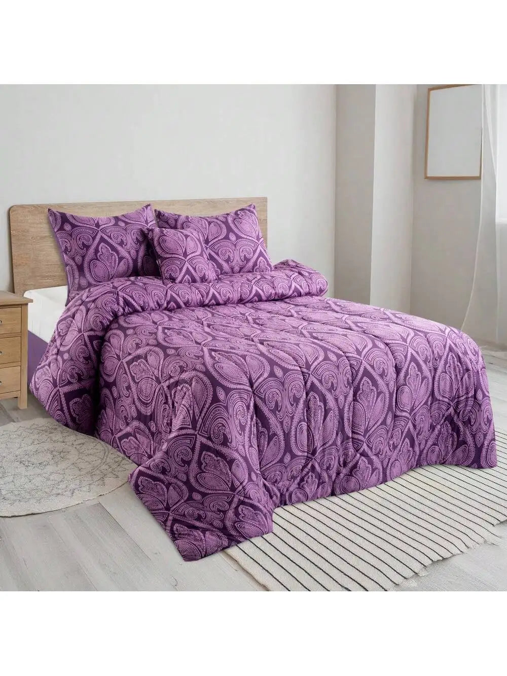 5 Piece Reversible Bedding Set