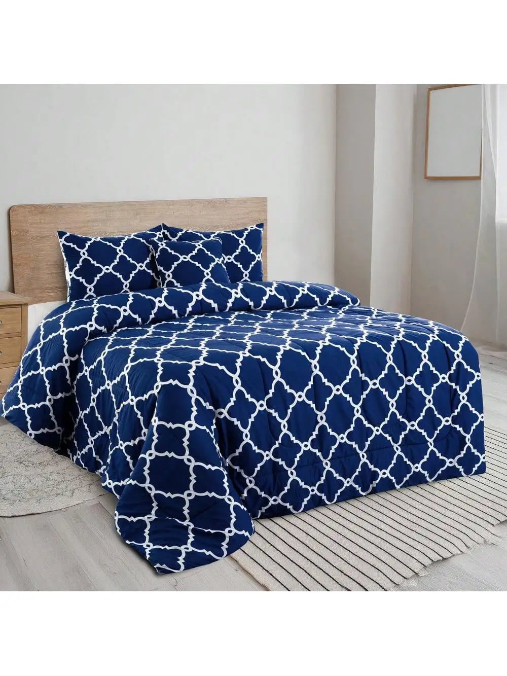 5 Piece Reversible Bedding Set