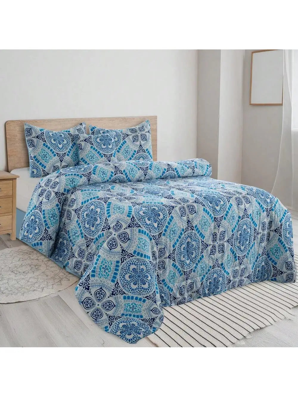 5 Piece Reversible Bedding Set