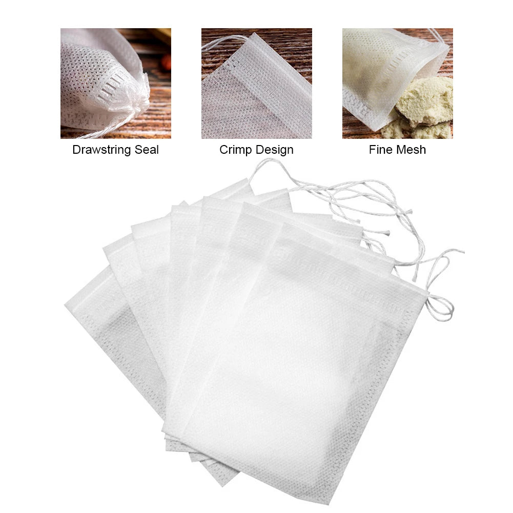 100 Pieces Fabric Tea Infuser Bags