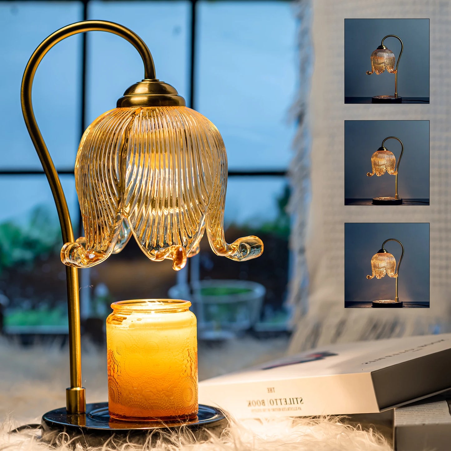 French Tulip Flower Candle Lamp