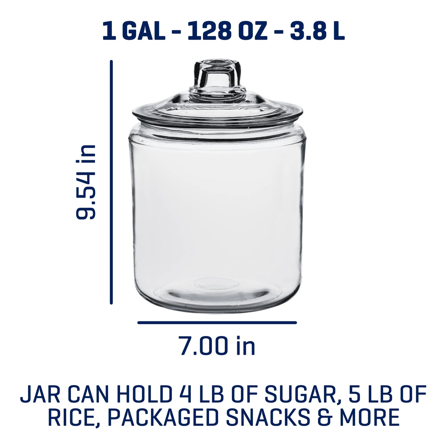 1 Gallon Glass  Jar
