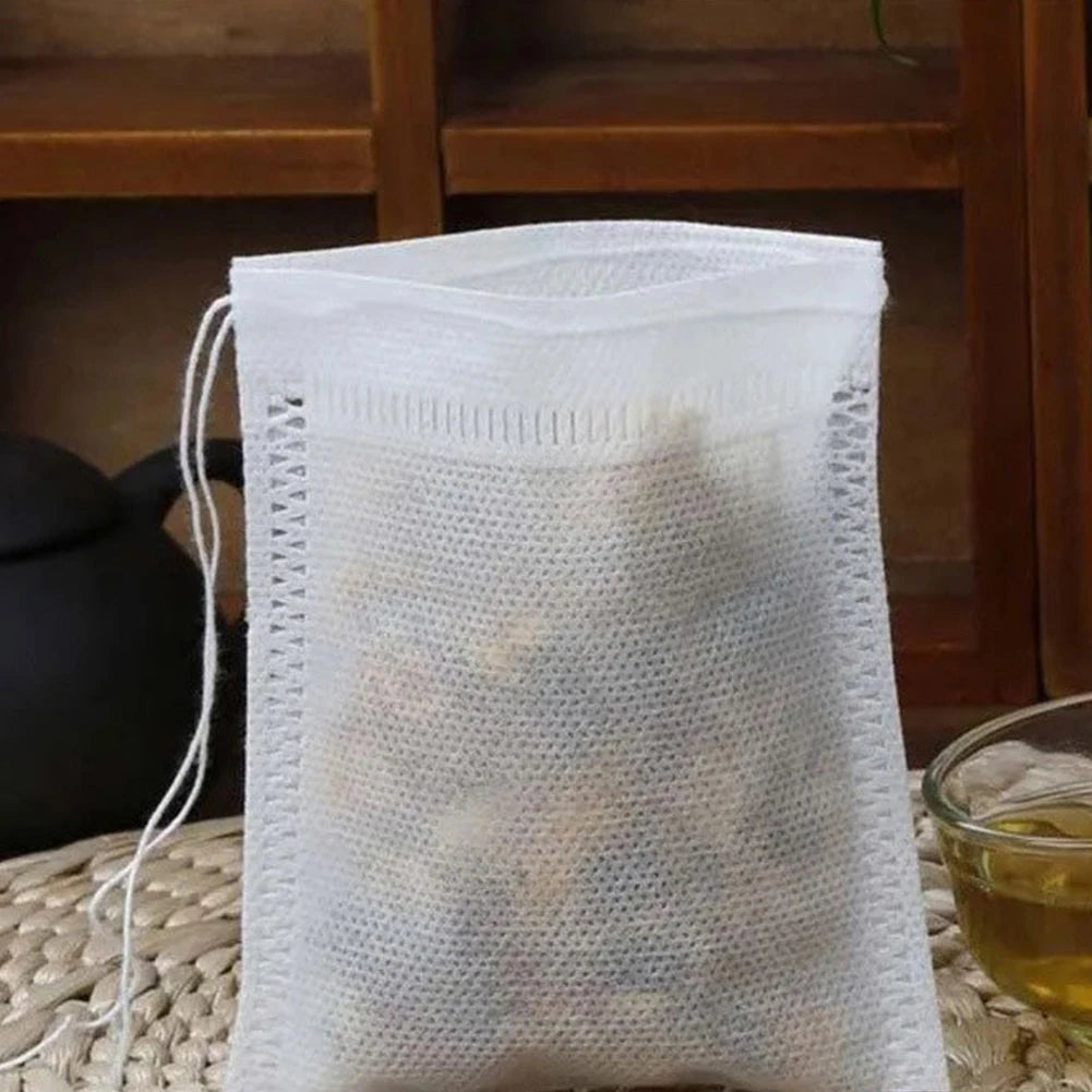 100 Pieces Fabric Tea Infuser Bags