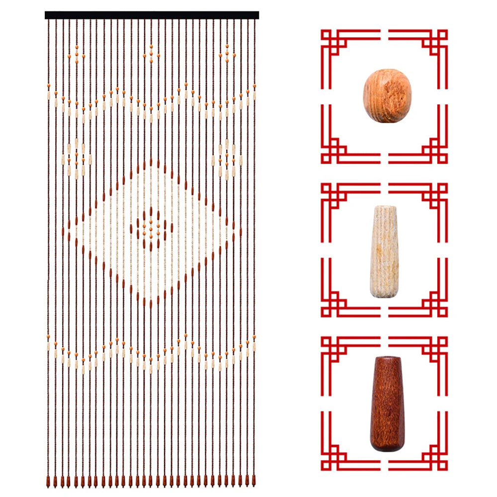 Wooden Bead String Curtain