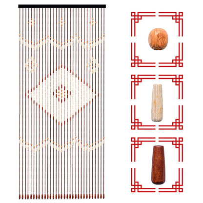 Wooden Bead String Curtain