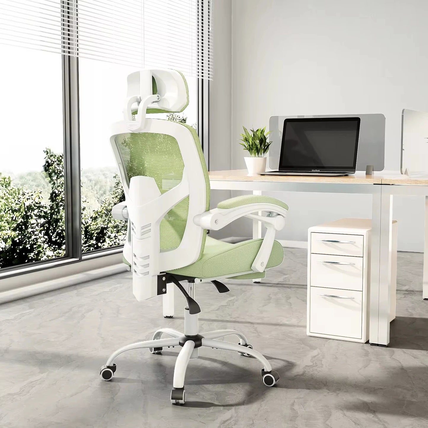 High Back Mesh Computer Desk Chair with Lumbar Support