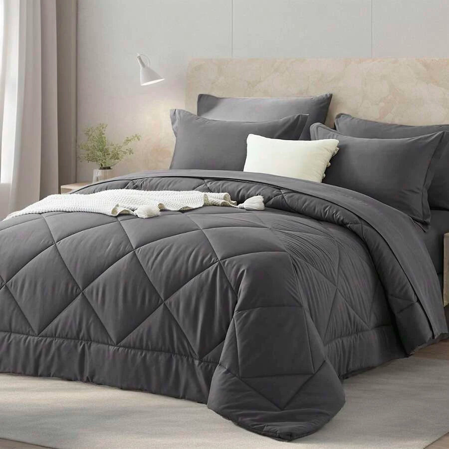 Reversible  Comforter Set With Pillow Shams