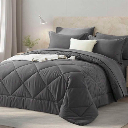 Reversible  Comforter Set With Pillow Shams