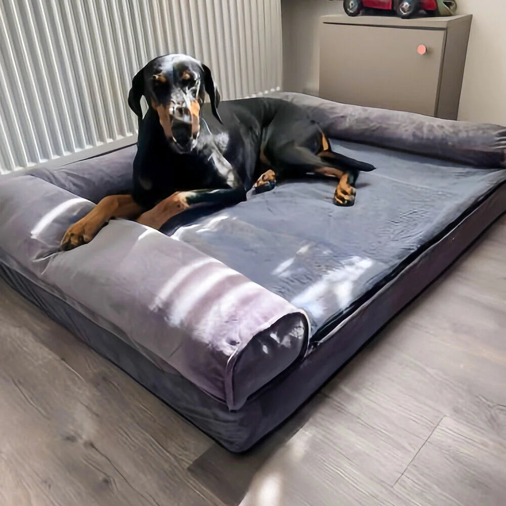 Plush Orthopedic Dog Bed With Washable Cover