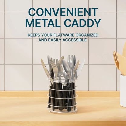 16-Piece Stainless Steel Flatware Setting For 4