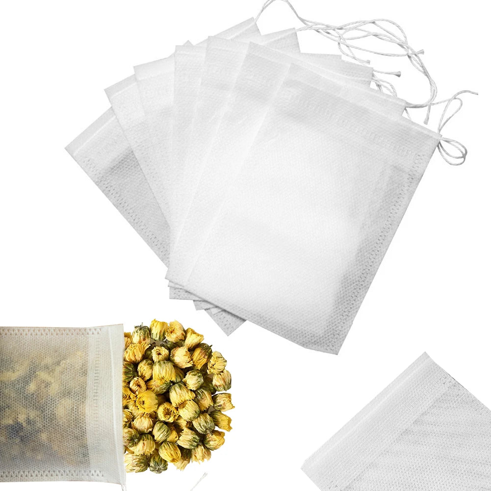 100 Pieces Fabric Tea Infuser Bags