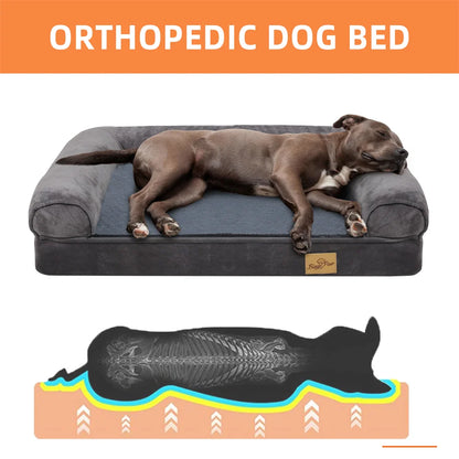 Plush Orthopedic Dog Bed With Washable Cover