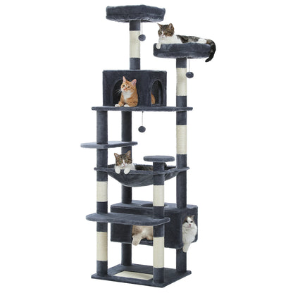 Cat Tree and Tower for Indoor Cats With Sisal-Covered Scratching Posts