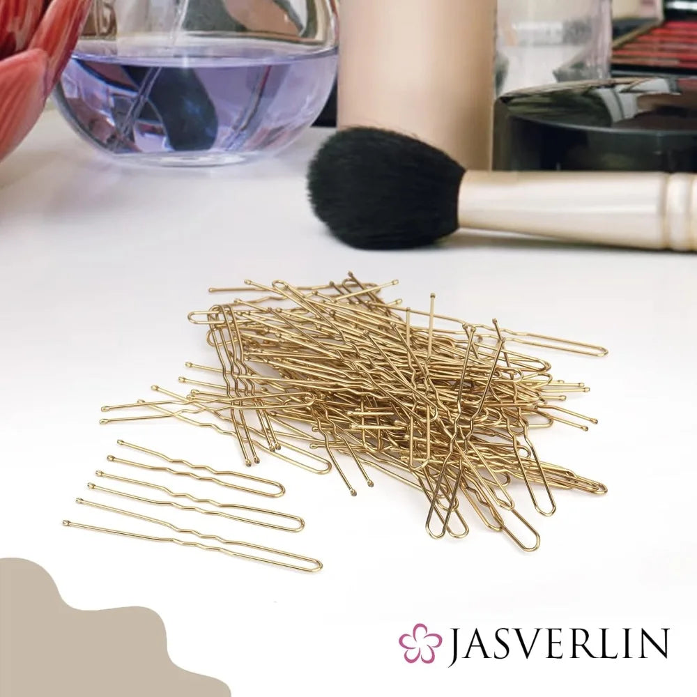 Gold U- Shaped Hair Pin For Buns