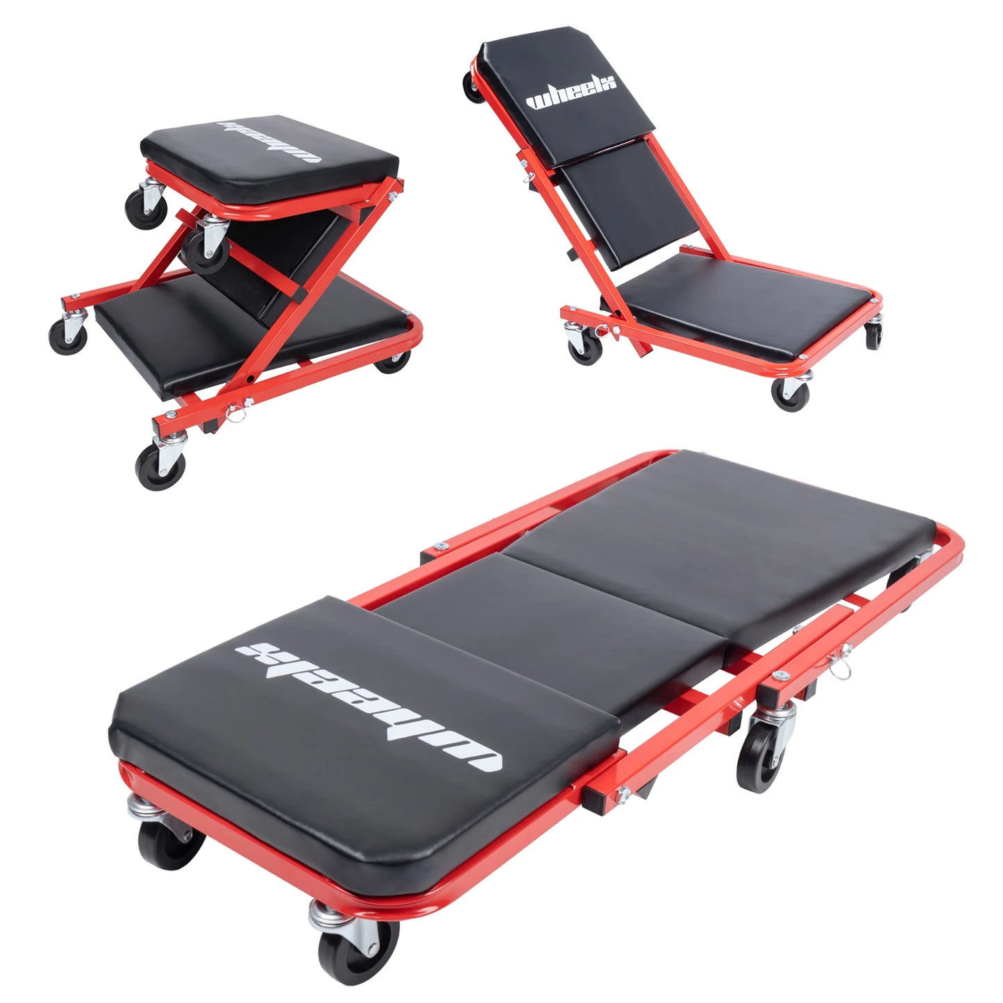 3-in-1 Rolling Mechanic Seat,