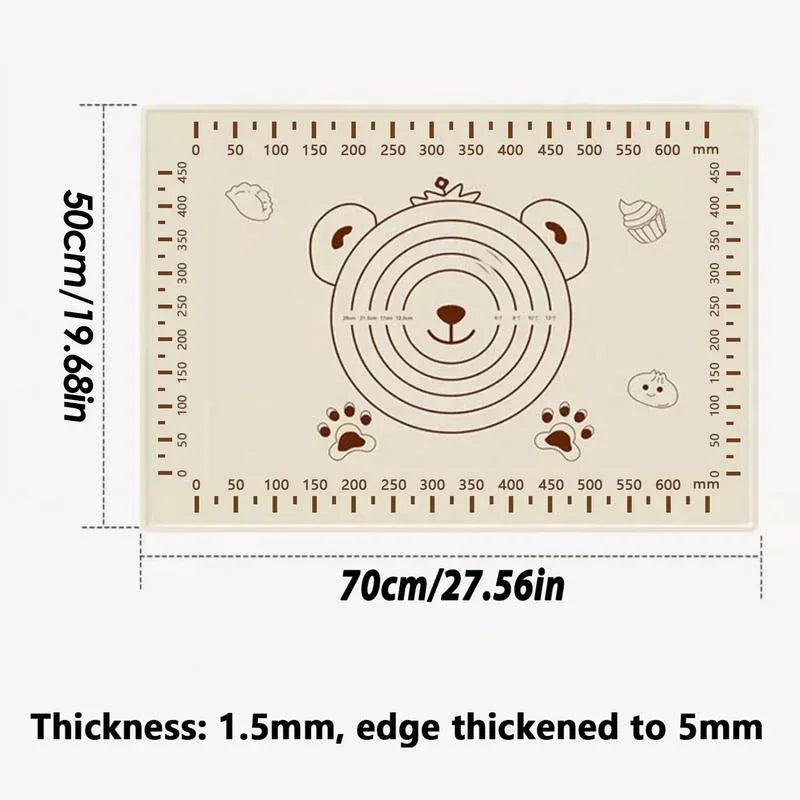 Non-Stick,  Silicone  Dough Mat