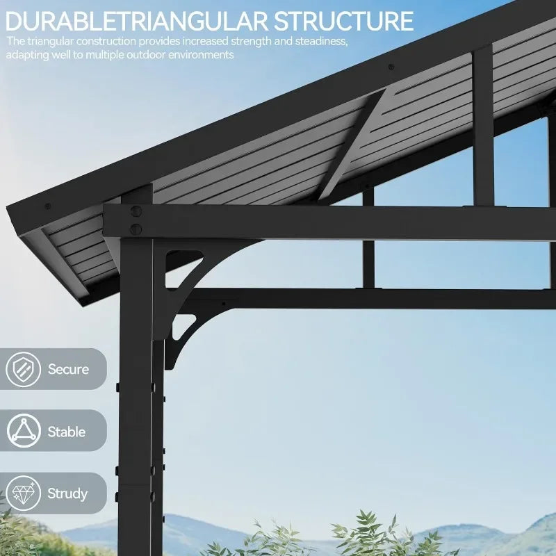 Gazebo with Galvanized Steel Roof