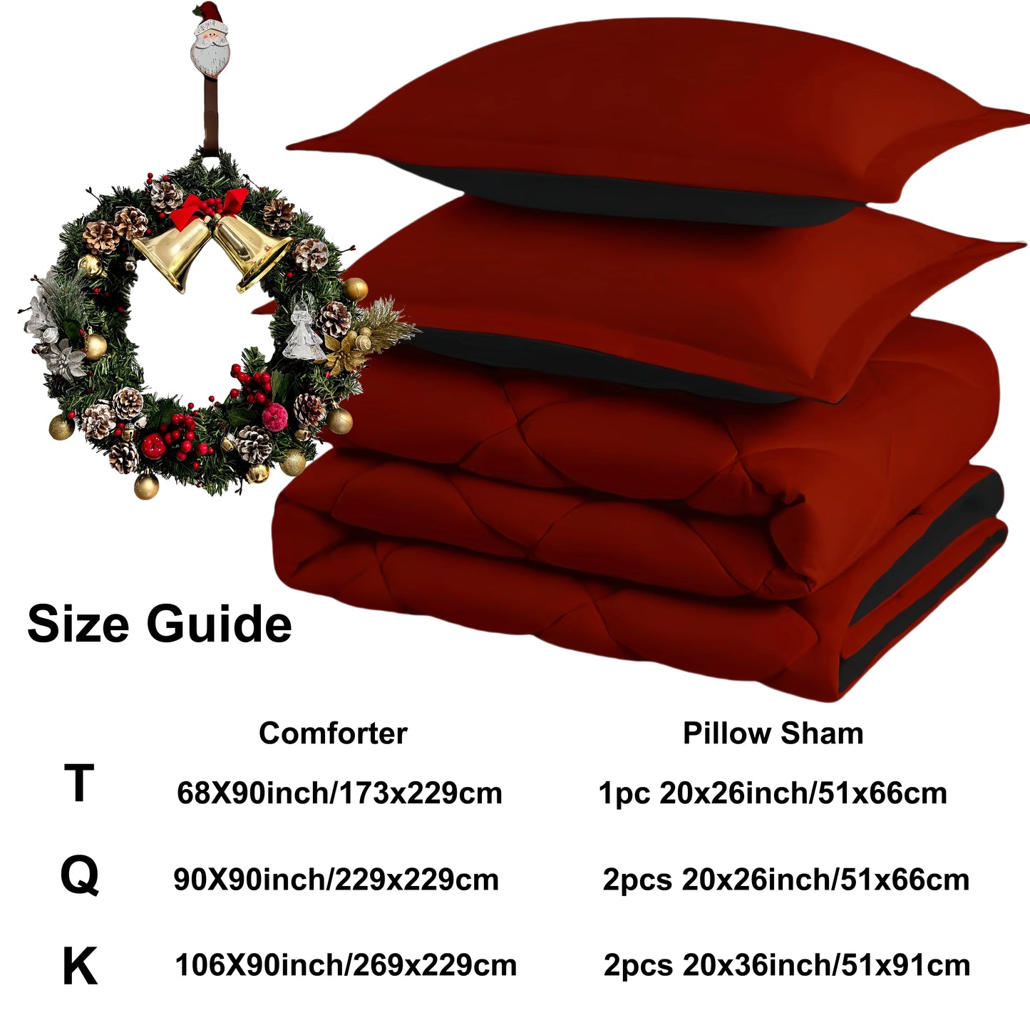 Reversible  Comforter Set With Pillow Shams