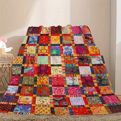 Vintage Look Fleece Blanket