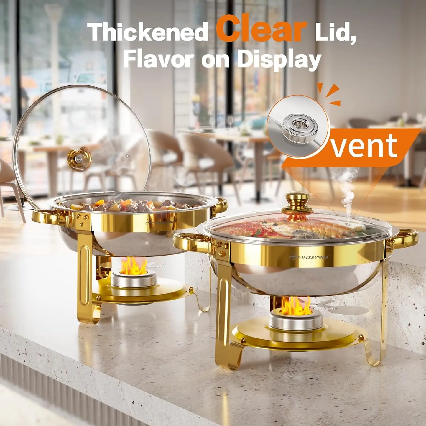 4 Pack Chafing Dish Set