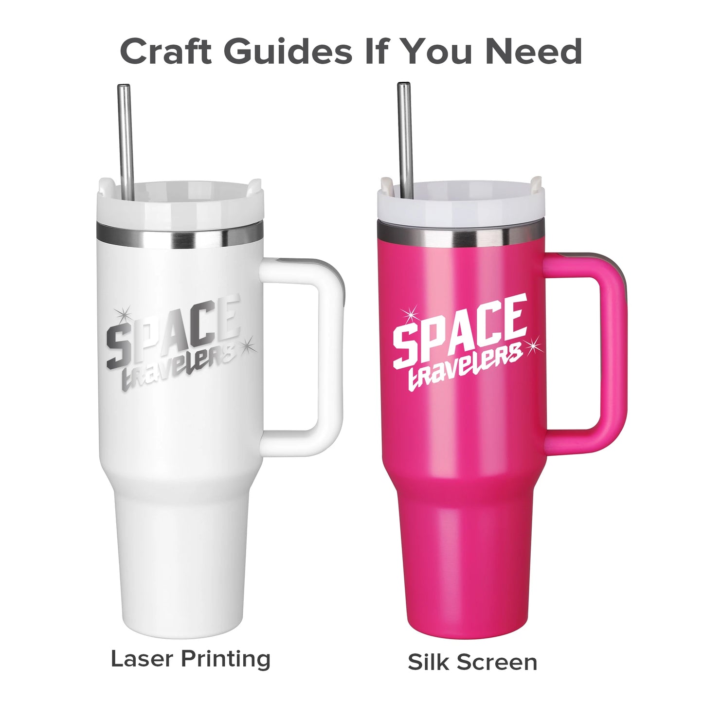 20 Pack 40 OZ Travel Mugs With Lid,Straw And Detachable Handle