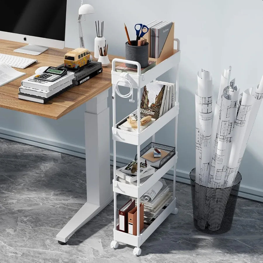 Slim Rolling Storage Cart
