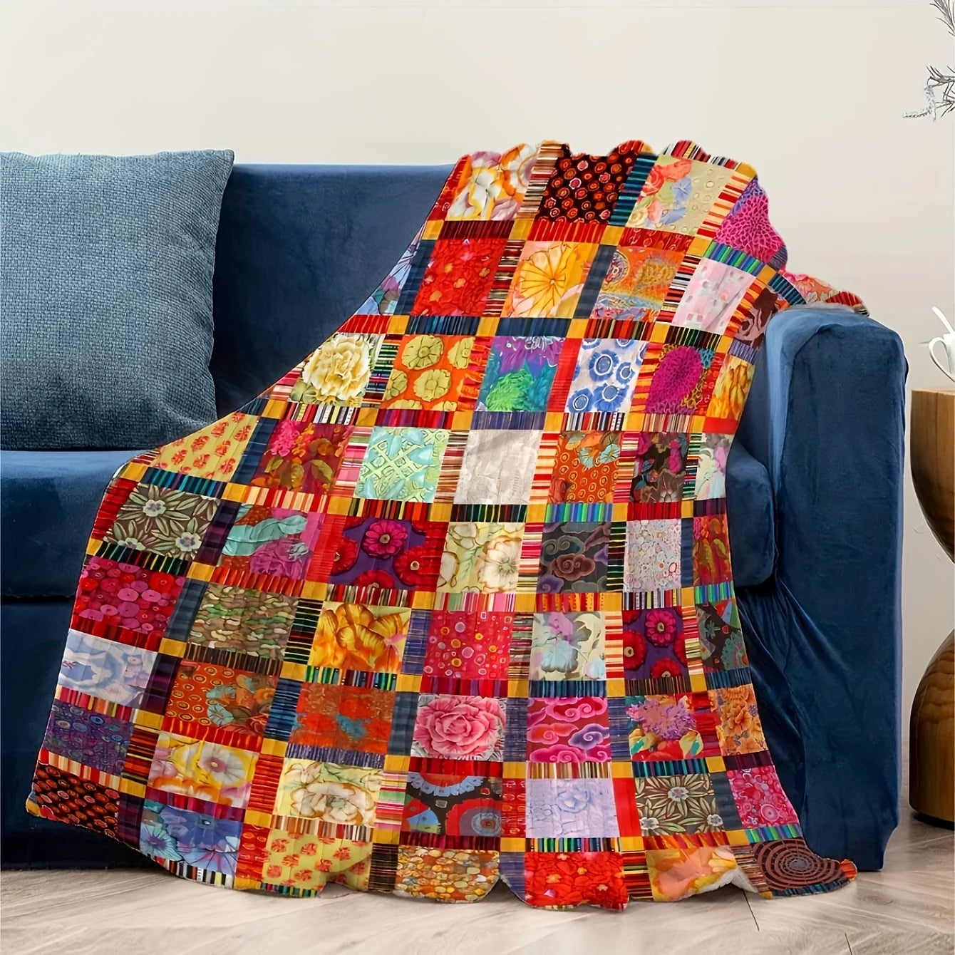 Vintage Look Fleece Blanket