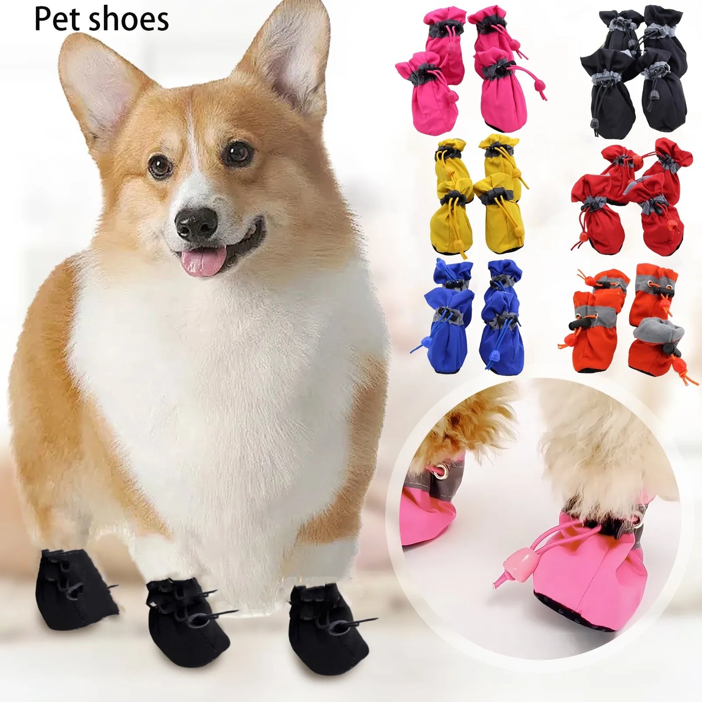 Soft-Soled, Breathable Dog Or Cat Shoes