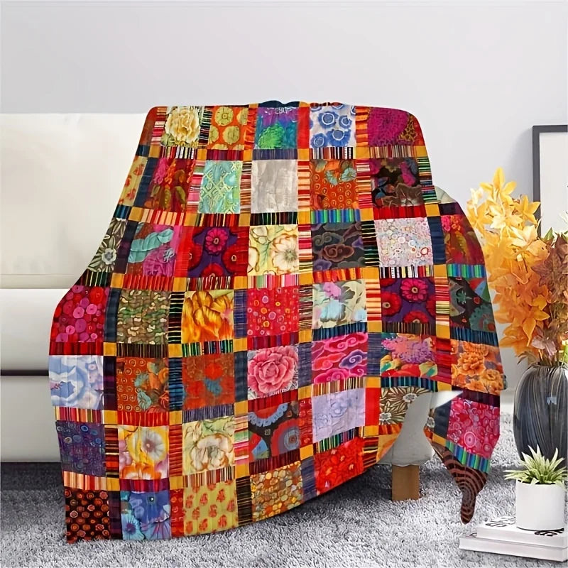 Vintage Look Fleece Blanket