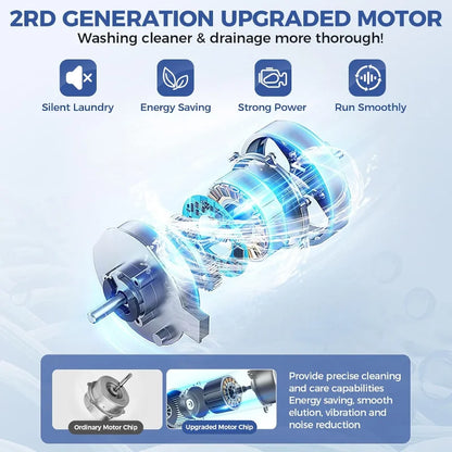 20Lb Portable Washing Machine with Drain Pump,  10 Programs