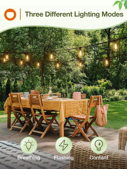 Solar String Lights  with 4 Light Modes