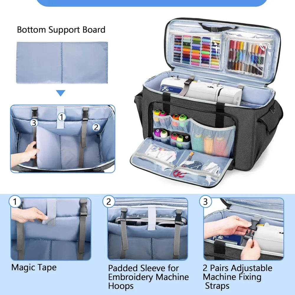 Sewing and Embroidery Machine Carrying Case with Wheels