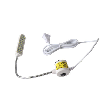 30LED Sewing Machine Light Lamp Magnetic Fixed Base Flexible Bendable Tube Goose Neck Design for Housework Duties Chores