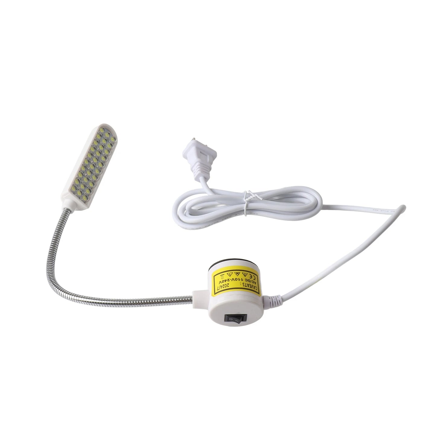 30LED Sewing Machine Light Lamp Magnetic Fixed Base Flexible Bendable Tube Goose Neck Design for Housework Duties Chores