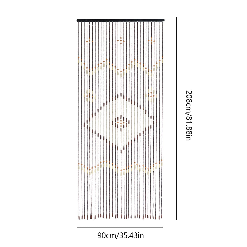 Wooden Bead String Curtain
