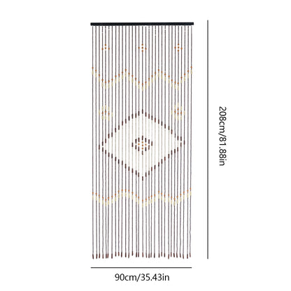 Wooden Bead String Curtain