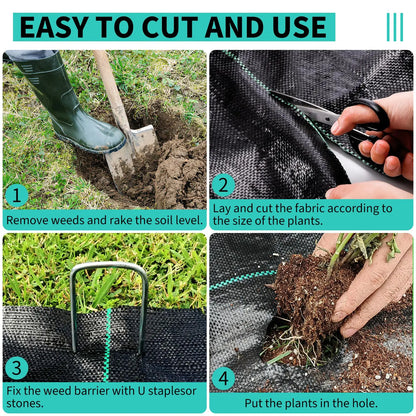 Woven Landscape Fabric,Heavy Duty Weed Block