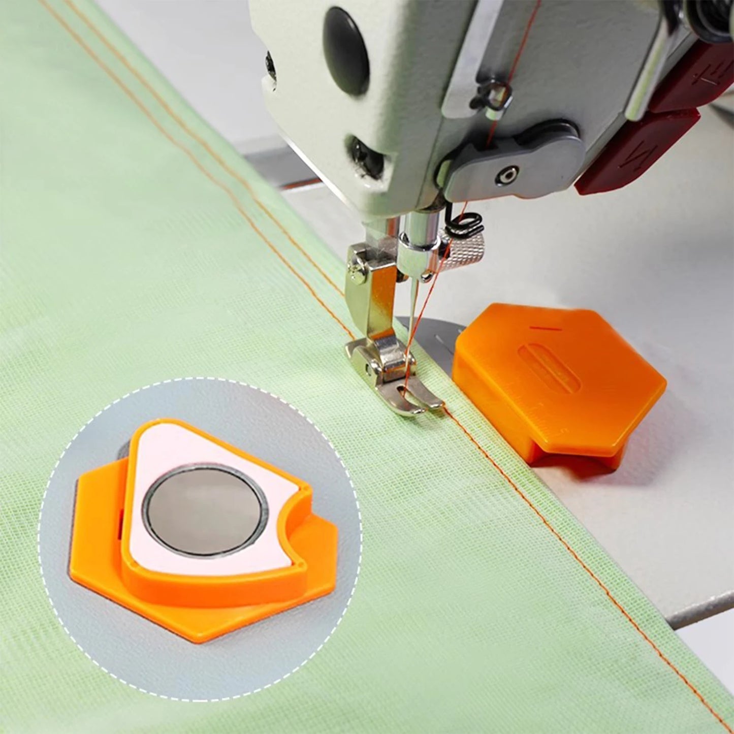 Sewing Machine Magnetic Seam Guide Multifunctional Hem Guide Ruler Magnets Guide Seam Guide Ruler Hemmer Guide Sewing Machine