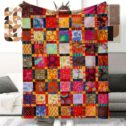 Vintage Look Fleece Blanket