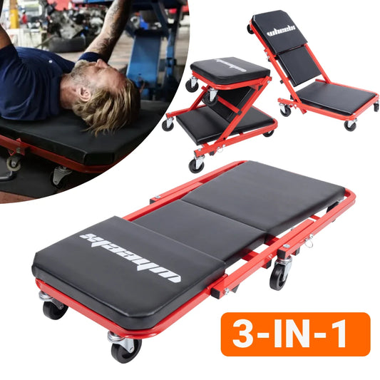 3-in-1 Rolling Mechanic Seat,